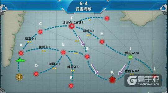 战舰少女r6-4通关配置及带路条件详细解析
