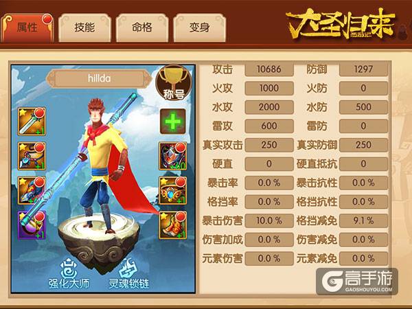 新鲜！《大圣归来手游》穿装备等于换“新装”