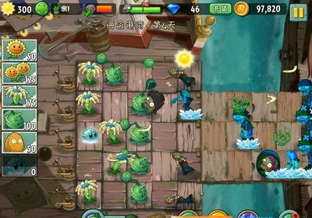 植物大战僵尸2海盗港湾第四关三星攻略