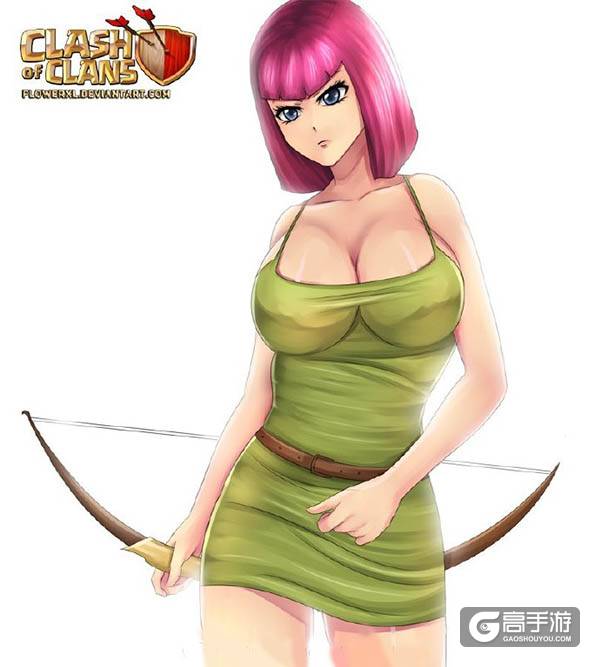 部落冲突弓箭MM漫画 清纯霸气统统有
