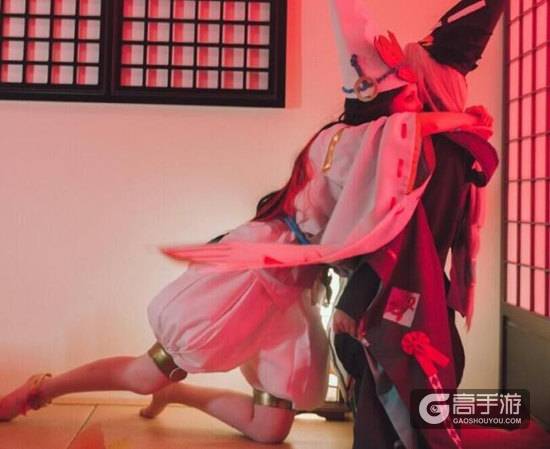 阴阳师黑白童子玩家COS 萌萌哒的小鬼使