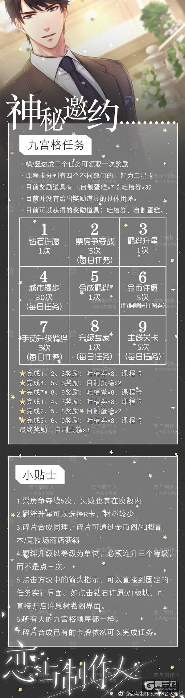 恋与制作人李泽言生日神秘邀约活动流程详解