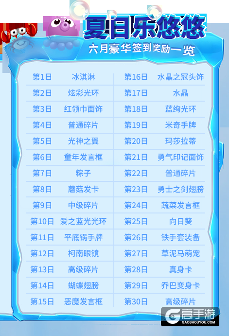 夏日乐悠悠！《推理学院》六月豪华签到奖励一览