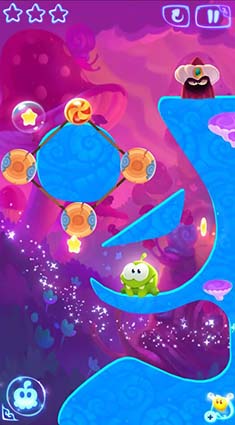 割绳子：魔法蘑菇乐园2-17三星视频攻略