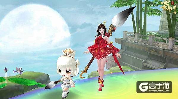 镇魂将墨韵真身首秀 探秘《蜀门手游》最萌NPC