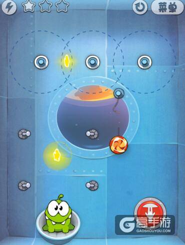 割绳子宇宙盒7-2关三星图文攻略