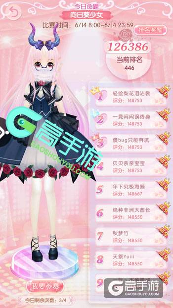 甜甜萌物语6.14日评选赛攻略 向日葵少女搭配攻略