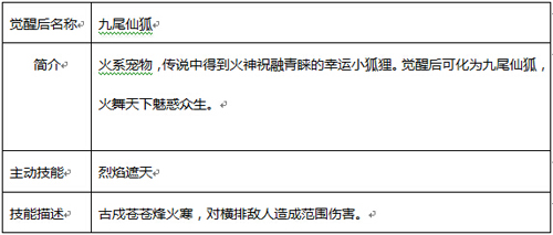 《全民斗西游》宠物介绍：觉醒技能以及主动技能