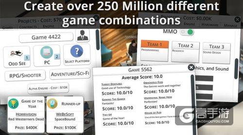 设计不同的游戏《游戏工作室大亨3》正式登陆安卓平台