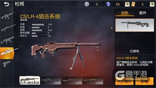 荒野行动CSLR狙击枪解析