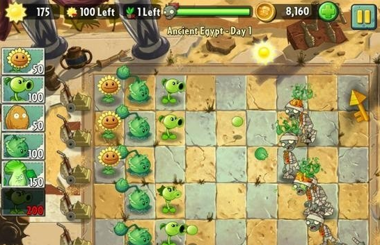 植物大战僵尸2埃及之旅第一关三星通关攻略