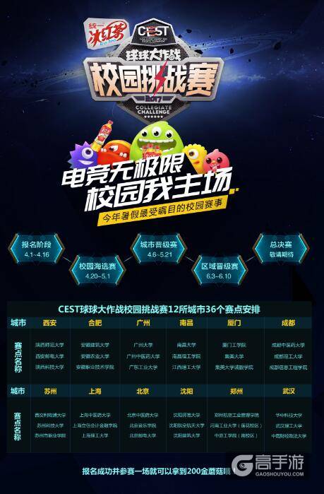 《球球大作战》CEST校园挑战赛将正式开球啦!