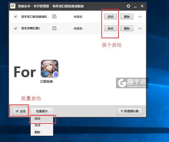 启动口袋剑魂模拟器