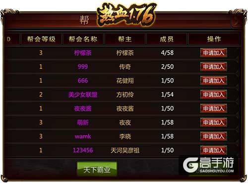 无兄弟不传奇《热血1.76》公会玩法揭秘