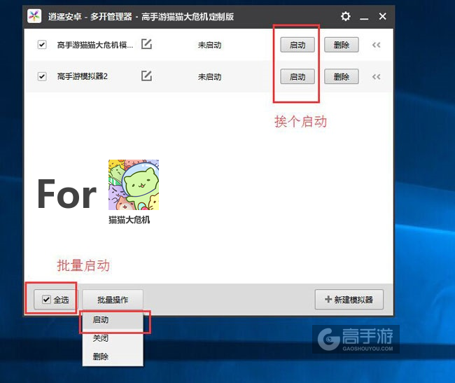 启动猫猫大危机模拟器