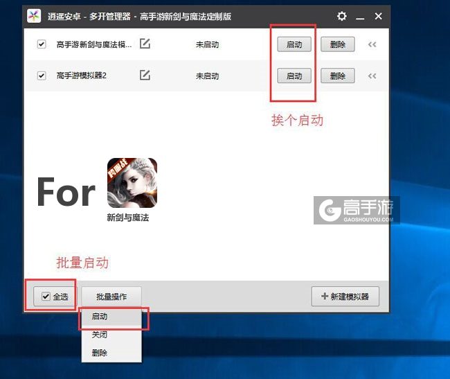 启动新剑与魔法模拟器