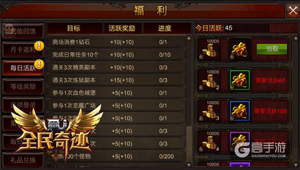 《全民奇迹MU》十大福利盘点，免费资源领不停