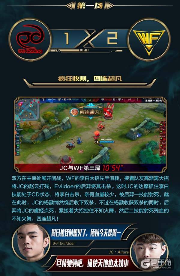 Evidoer绝境爆发，终结JC十连胜