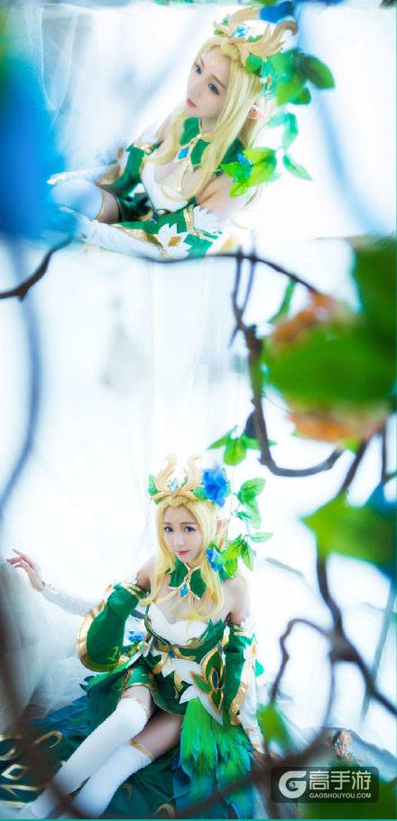 王者荣耀cos秀：昭君精灵公主cos 真的超美腻~\(≧▽≦)/~