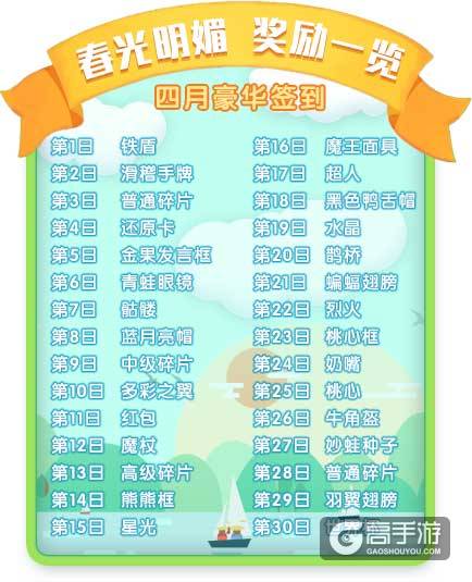 《推理学院》四月豪华签到有什么？奖励丰富免费领取