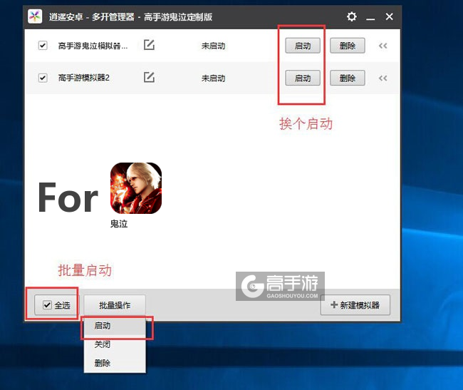 启动鬼泣模拟器