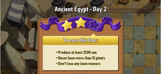 植物大战僵尸2埃及之旅第二关三星通关攻略
