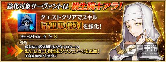 FGO2018从者强化效果一览
