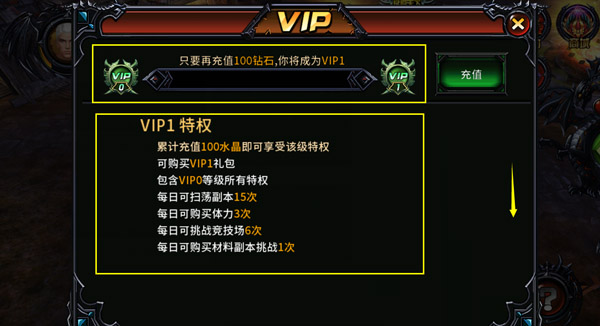 《猎魔启示录》VIP系统介绍