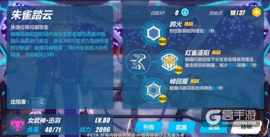 崩坏3女武神讯羽基本技能介绍