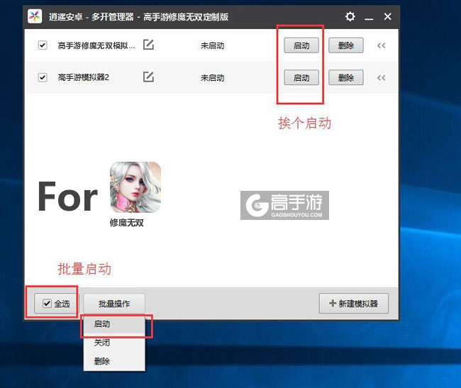 启动修魔无双模拟器