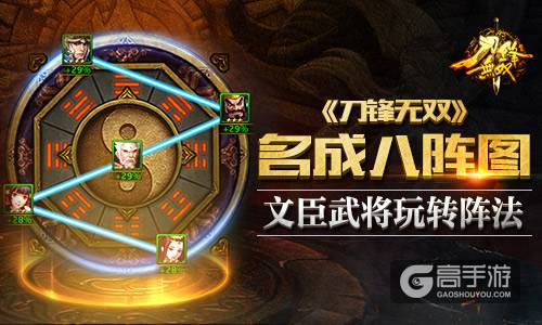 名成八阵图 《刀锋无双》文臣武将玩转阵法