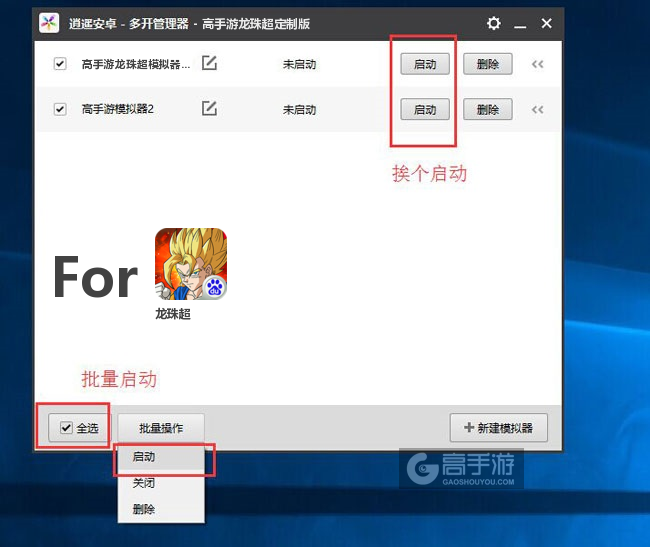 启动龙珠超模拟器