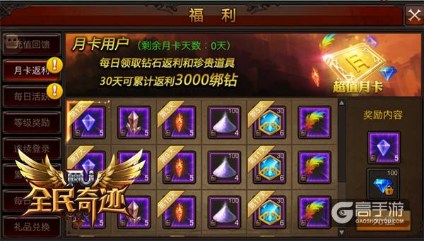 《全民奇迹MU》十大福利盘点，免费资源领不停