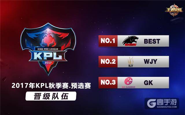 EDG.M携WJY、GK荣耀出线！2017年KPL秋季赛·预选赛圆满落幕！
