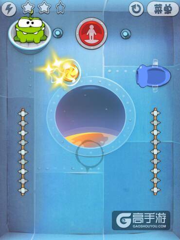 割绳子宇宙盒7-4关三星图文攻略