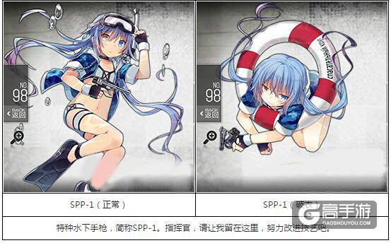 少女前线SPP-1建造公式 少女前线SPP-1图鉴