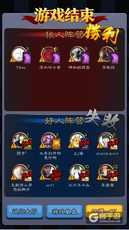 天天狼人杀悍跳成功四狼裸坐局 你见过屠狼局么