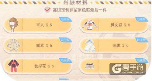 奇迹暖暖限时大喵的制衣任务活动玩法详解
