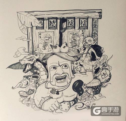 部落冲突端午漫画 卖萌与美味共存