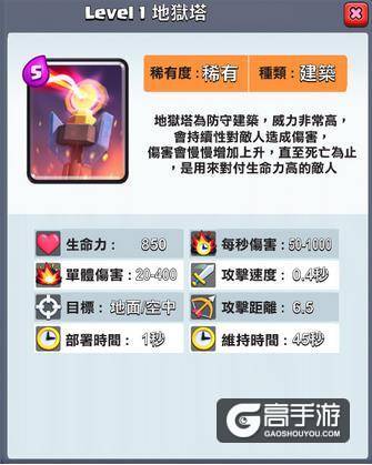 皇室战争地狱塔 皇室战争地狱塔使用技巧