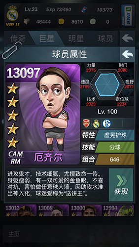 新浪足球手游《上帝之手》著名球星介绍 ——英超豪强阿森纳
