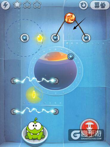 割绳子宇宙盒7-2关三星图文攻略
