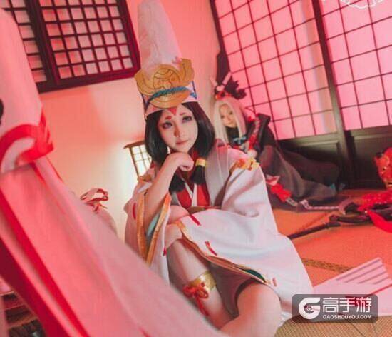 阴阳师黑白童子玩家COS 萌萌哒的小鬼使