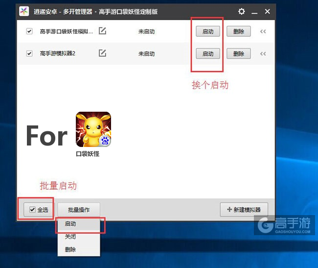 启动口袋妖怪模拟器