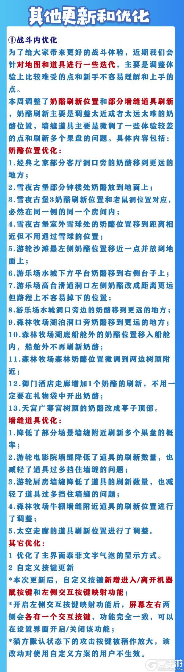 《猫和老鼠》8.22更新公告 更多精彩快来一览具体内容吧