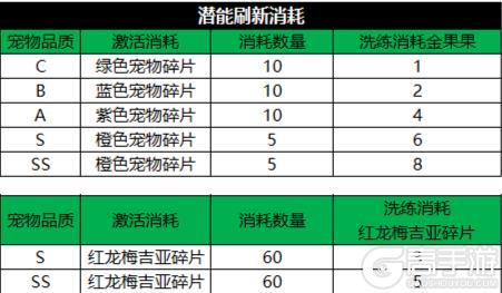 《永恒岛》彩虹小课堂丨「宠物潜能」系统介绍