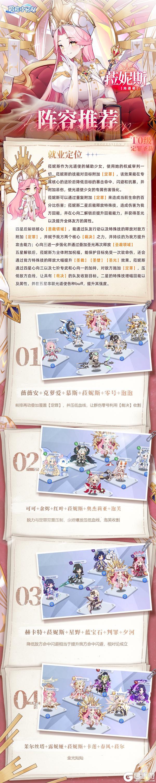 《冒险小分队》菈妮斯·阵容推荐