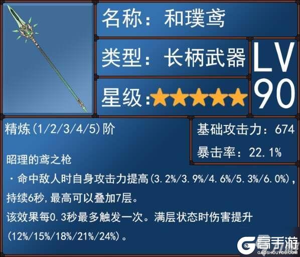 原神5.1胡桃武器对比评测 胡桃武器排行推荐