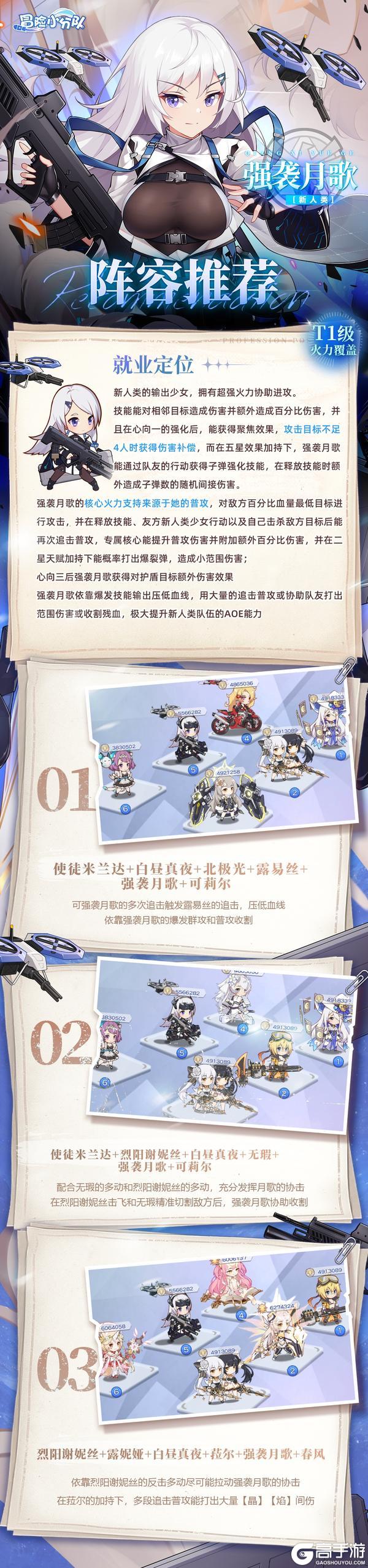 《冒险小分队》礼包码|强袭月歌·阵容推荐