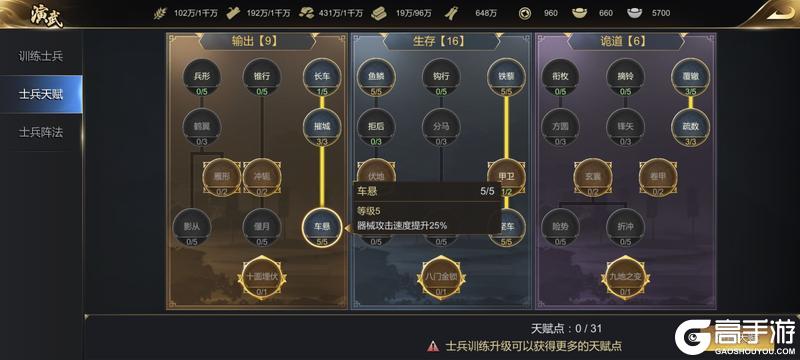 《大秦帝国之帝国烽烟正式服》零氪玩家兵种推荐